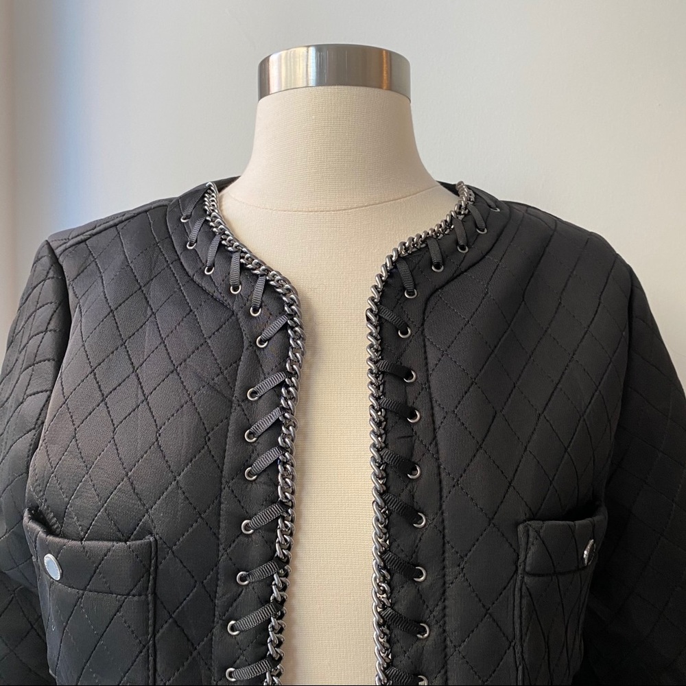 Black Chain Detail Jacket